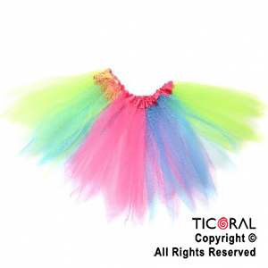 POLLERA TUTU ARCO IRIS PASTEL x 1